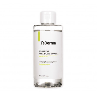 Тонер для очищення пор з AHA кислотою J’sDerma Porefine Peel Pore Toner 200 ml