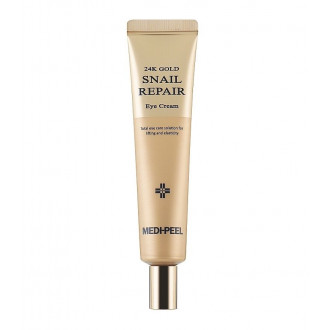 Крем для шкіри навколо очей з муцином равлика Medi-Peel 24k Gold Snail Repair Eye Cream