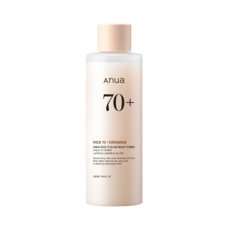 Поживний тонер на рисовій воді ANUA RICE 70 GLOW MILKY TONER
