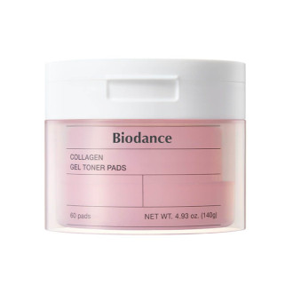 Зволожуючі гелеві тонер-педи для обличчя з колагеном Biodance Collagen Gel Toner Pads, 60шт