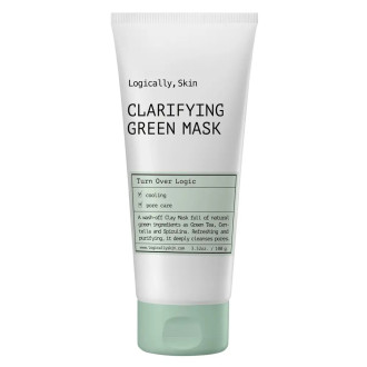 Очищувальна маска з глиною та спіруліною Logically, Skin Clarifying Green Mask