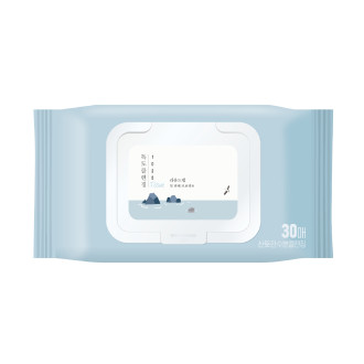 Очищувальні серветки з морською водою ROUND LAB 1025 Dokdo Cleansing Tissue 30 sheets