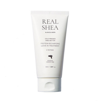 Термозахисний відновлюючий крем для волосся з маслом ши RATED GREEN Real Shea Gold Pressed Shea Butter Leave-in Treatment 50 мл