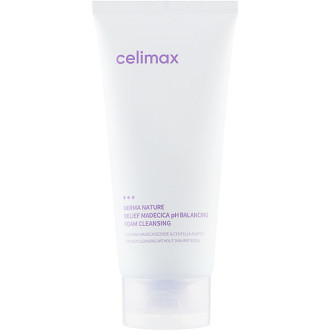 Заспокійлива очищувальна пінка з центелою Celimax Derma Nature Relief Madecica pH Balancing Foam Cleansing