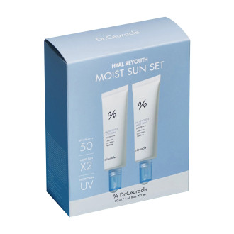 Набір зволожуючих сонцезахисних кремів SPF 50+/PA++++ 2 в 1 Dr.Ceuracle Hyal Reyouth Moist Sun Duo Set
