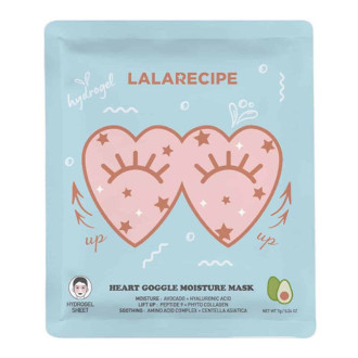 Зволожуюча гідрогелева маска для шкіри навколо очей LALARECIPE Heart Goggle Moisture Mask