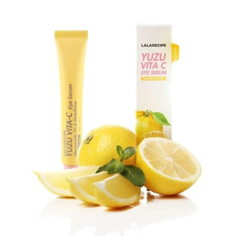 Освітлююча сироватка під очі з екстрактом юдзу LALARECIPE Yuzu Vita C Eye Serum 35 мл