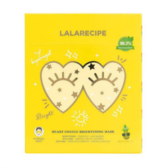 Освітлююча гідрогелева маска для шкіри навколо очей LALARECIPE Heart Goggle Brightening Mask
