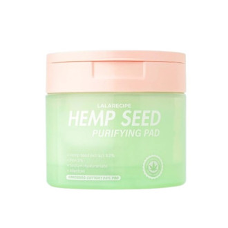 Педи для тонізації обличчя з екстрактом коноплі LALARECIPE Hemp Seed Purifying Pad 70 шт