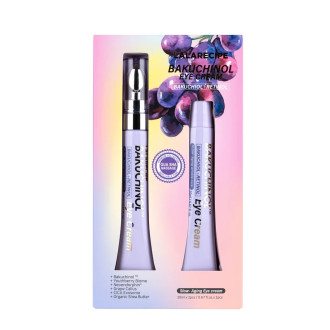 Антивіковий крем під очі з бакучіолом та пептидами LALARECIPE Bakuchinol Eye Cream (20 мл + 20 мл)