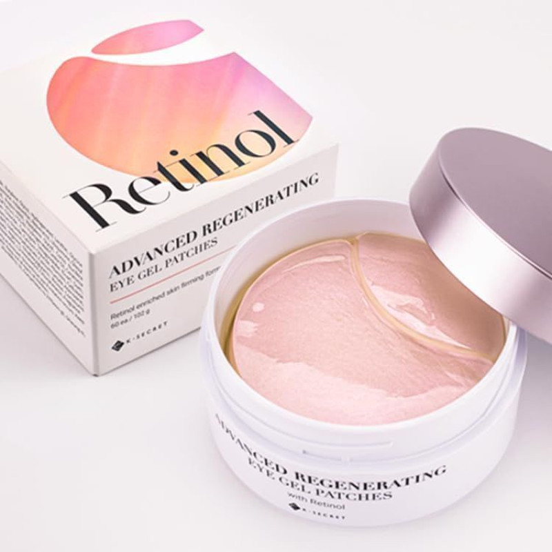 Патчі під очі антивікові з ретинолом K-Secret Advanced Regenerating Eye Gel Patches, 60ea