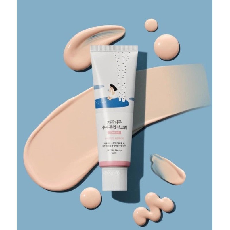 Тонувальний сонцезахисний крем з березовим соком ROUND LAB Birch Juice Moisturizing Tone Up Sunscreen, 50 мл