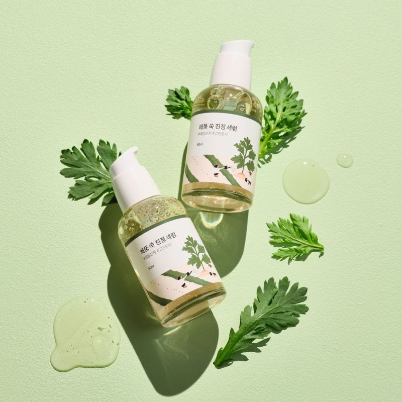Заспокійлива сироватка з морським полином ROUND LAB Mugwort Calming Serum 50 ml