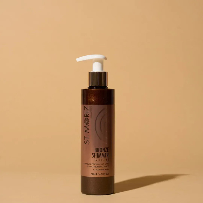Засіб для бронзової засмаги з ефектом шимеру St Moriz Advanced Bronze Shimmer Tan, 200ml
