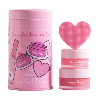 Подарунковий набір для догляду за губами «Рожеве шампанське» NCLA Beauty Pink Champagne Lip Care Set