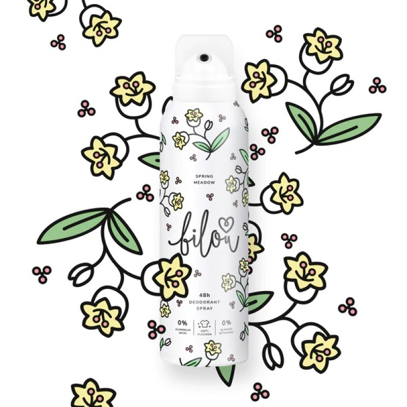Дезодорант-спрей Bilou Deodorant Spray Spring Meadow з ароматом конвалії та жасмину