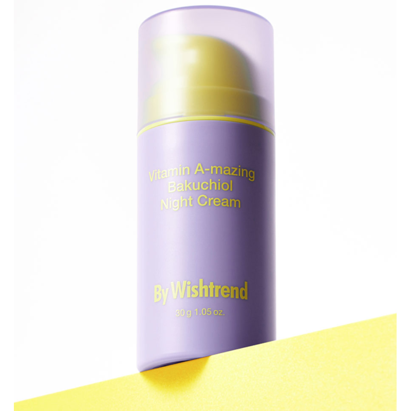 Нічний крем з ретинолом та бакучіолом BY WISHTREND Vitamin A-mazing Bakuchiol Night Cream 30 мл