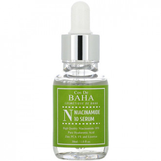 Протизапальна сироватка для жирної шкіри Cos De BAHA Niacinamide 10 Serum
