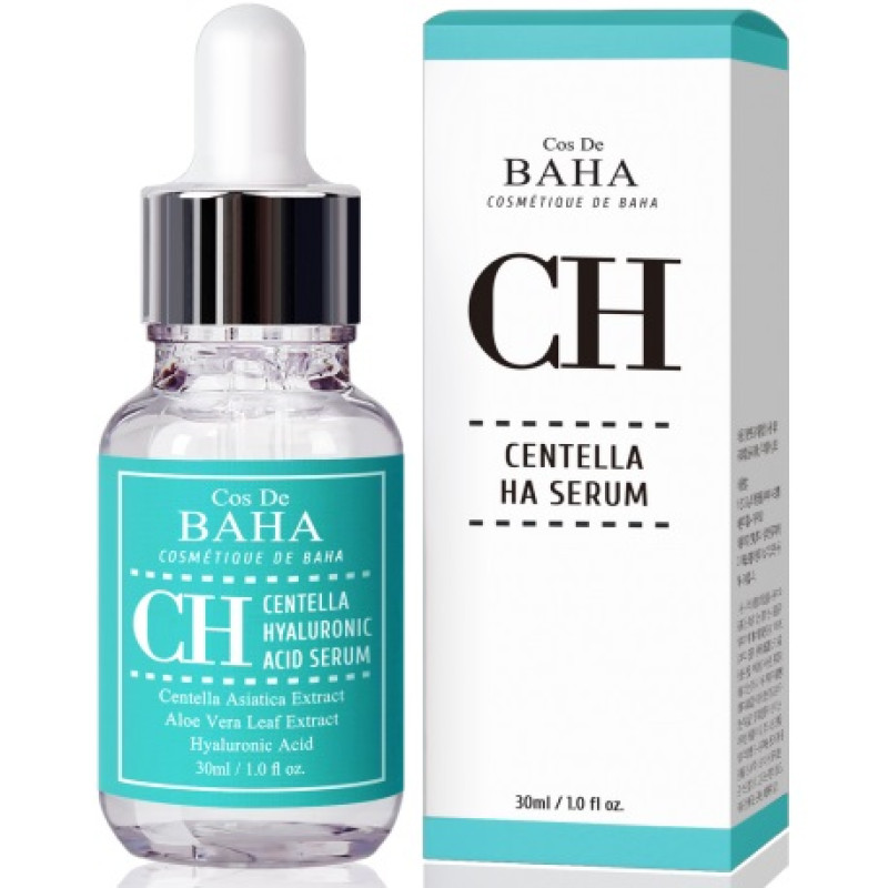 Відновлююча сироватка з центелою азіатською Cos De BAHA Centella Hyaluronic Acid Serum  30 мл.