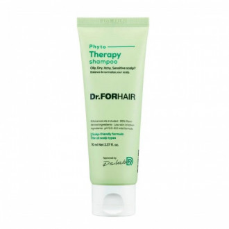 Фітотерапевтичний шампунь для чутливої шкіри голови Dr.FORHAIR Phyto Therapy Shampoo, 70мл