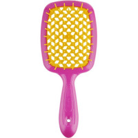 Гребінець для волосся Janeke Superbrush 1830 Original - рожева з жовтим
