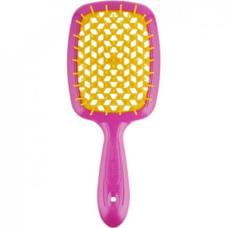 Гребінець для волосся Janeke Superbrush 1830 Original - рожева з жовтим