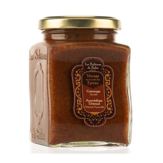 Скраб для тіла з абрикосовими кісточоками аюрведик La Sultane De Saba Ayurvedic Commage Scrub