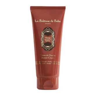 Крем-гель для душа з ароматом ванілі, амбри та пачулі La Sultane de Saba Shower Cream Ayurvedic Amber Vanilla Patchouli 200 ml