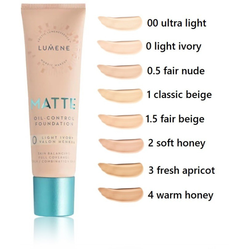 Матирующая тональная основа LUMENE MATTE Oil-control Foundation - Classic Beige