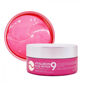 Патчі під очі з пептидами і болгарською трояндою Medi-Peel Hyaluron Rose Peptide 9 Ampoule Eye Patch, 60шт