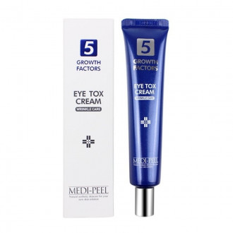 Ліфтинг-крем для повік з пептидним комплексом MEDI-PEEL 5 Growth Factors Eye Tox Cream 