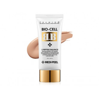 Антивіковий ВВ-крем, на основі пептидів та плаценти Medi-Peel Bio-Cell BB Cream SPF50+PA+++ 