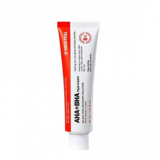 Відновлюючий крем-пілінг із кислотами та пептидами Medi-Peel AHA BHA 28 Days Hyal Cream 30 мл