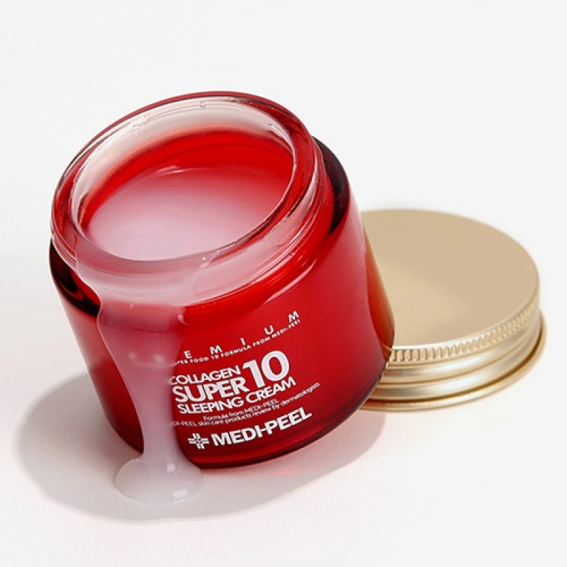 Крем для обличчя нічний з колагеном, керамідами та пептидами Medi Peel Collagen Super 10 Sleeping Cream, 70 мл
