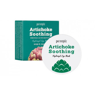 Заспокійливі патчі під очі з екстрактом артишоку PETITFEE Artichoke Soothing Eye Mask 60шт