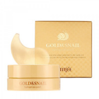 Патчі для очей з золотом та равликом PETITFEE Gold & Snail Hydrogel Eye Patch 60шт