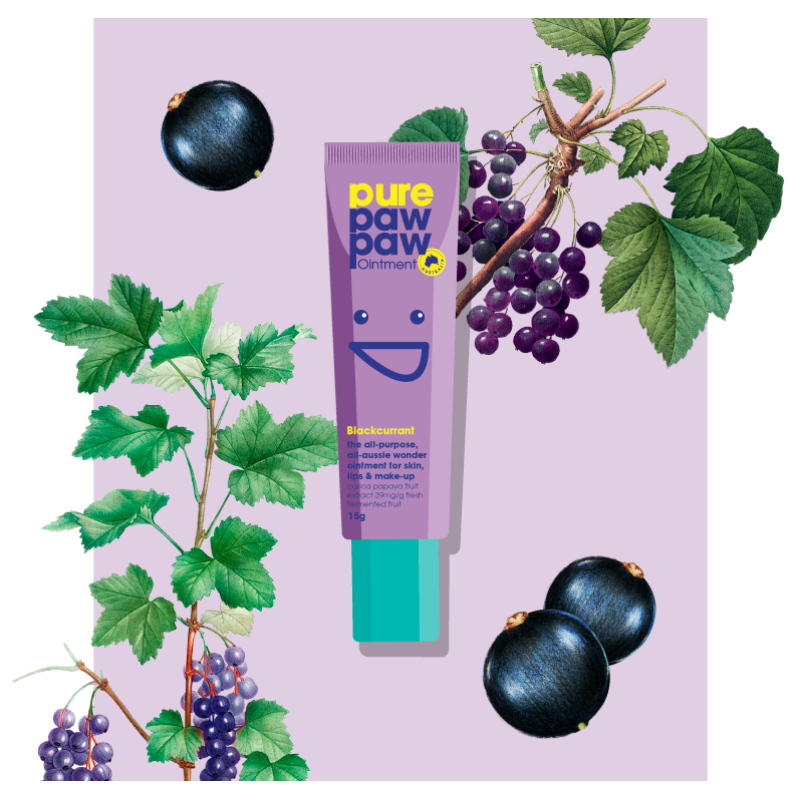 Відновлюючий бальзам Pure Paw Paw Blackcurrant з ароматом "Чорна смородина" 15g