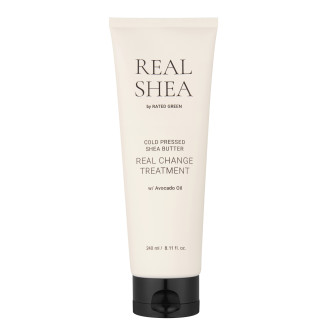 Живильна маска для волосся з маслом ши Rated Green RATED GREEN REAL SHEA COLD PRESSED SHEA BUTTER REAL CHANGE TREATMENT 240 ml