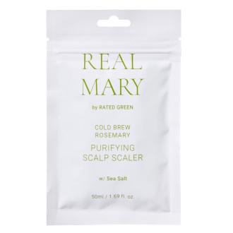 Очищаюча маска для шкіри голови з морською сіллю Rated Green Real Mary Cold Brewed Rosemary Purifyng Scalp Scaler 50 мл
