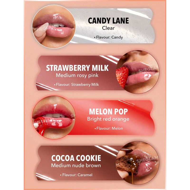 Зволожуючий бальзам для губ Sheglam Crystal Glaze Moisturizing Lip Care - Cocoa Cookie